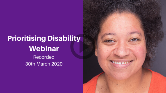 Featured image for “Prioritising Disability Webinar”