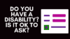 Asking About Disability on a Form
