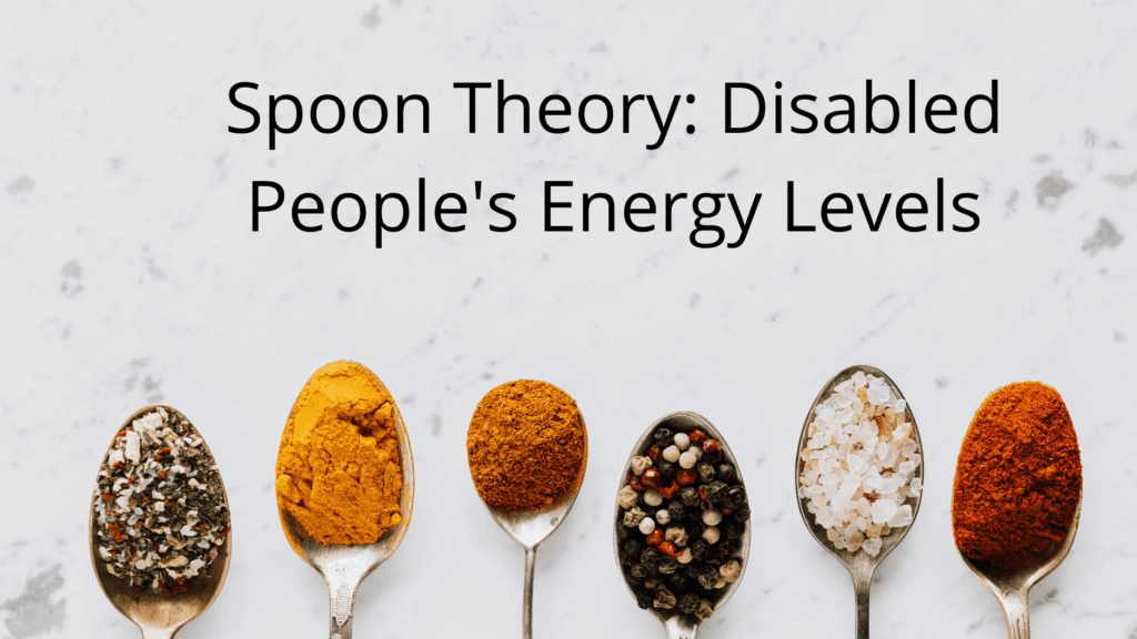 Line of five spoons. Each spoon has a different spice. The title of the blog reads above