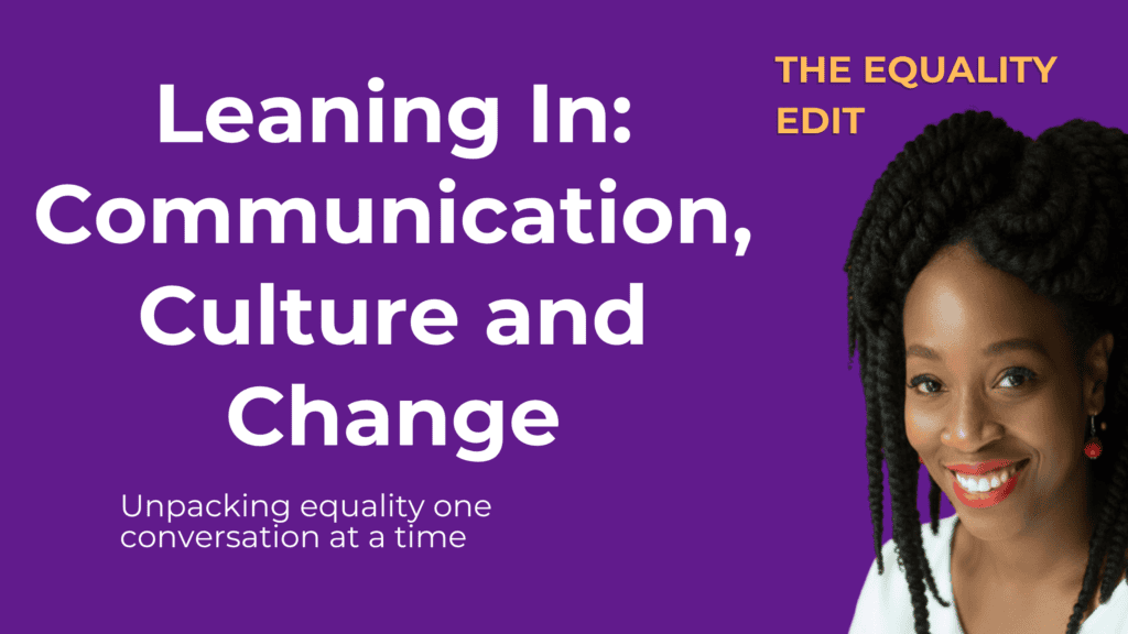Episode thumbnail. Title of the episode and the wording "unpacking equality one story at a time" are on the top right. There is the logo for the equality edit podcast. On the right of the thumbnail, an image of Nzinga.